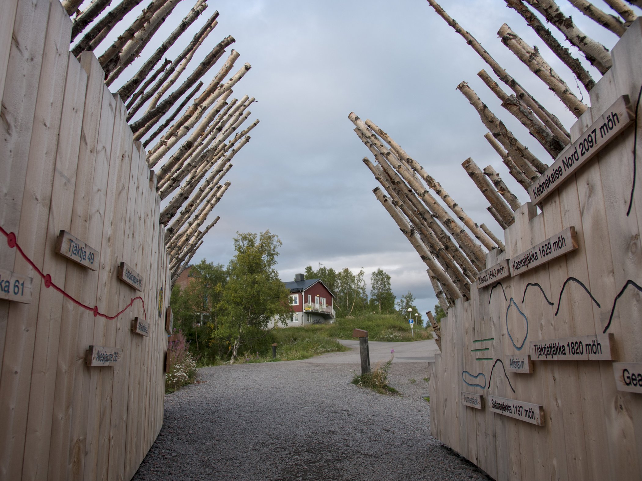 Entrance to Abisko National Park.