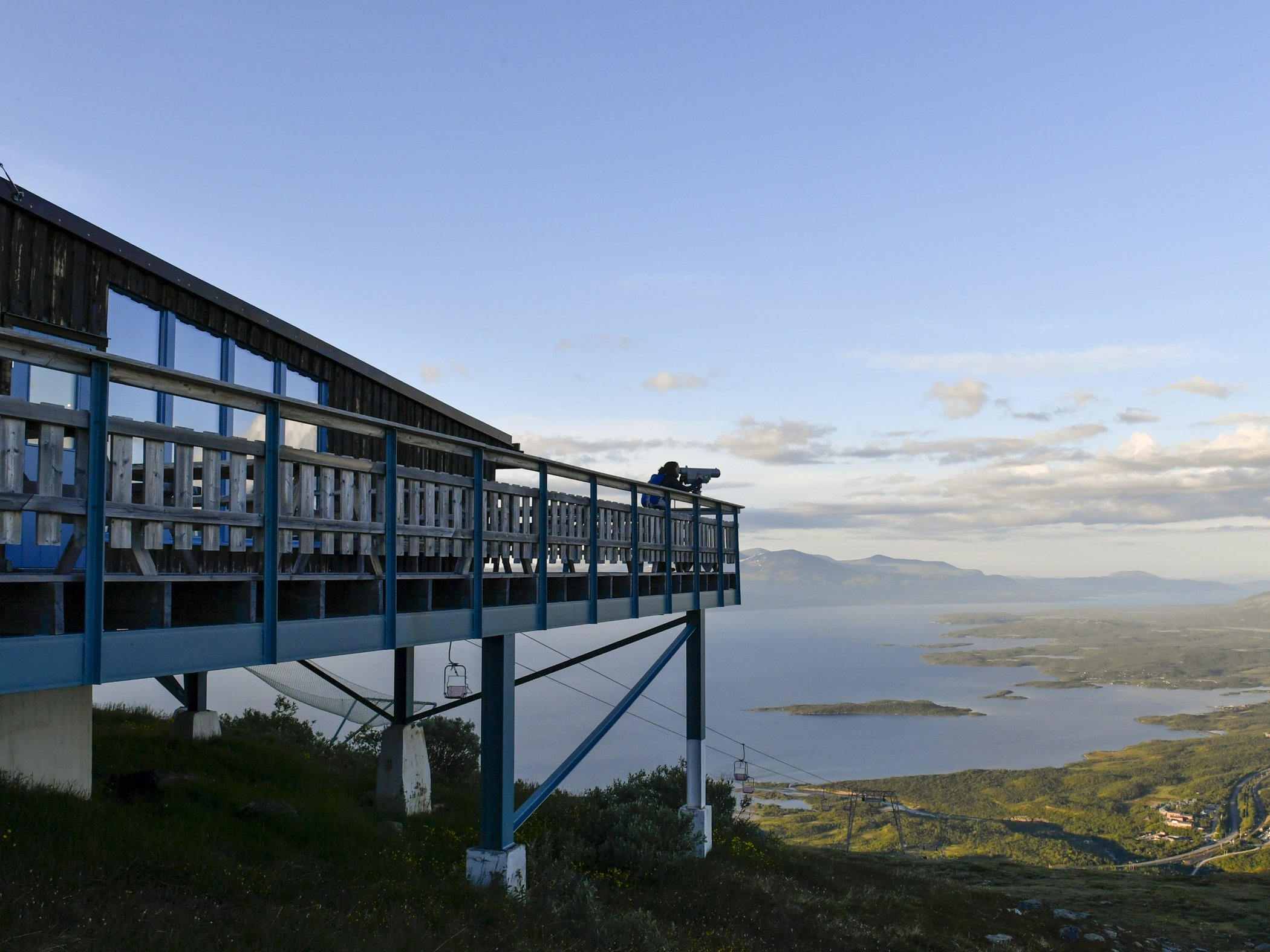 Viewpoint overlooking Lake Torneträsk.