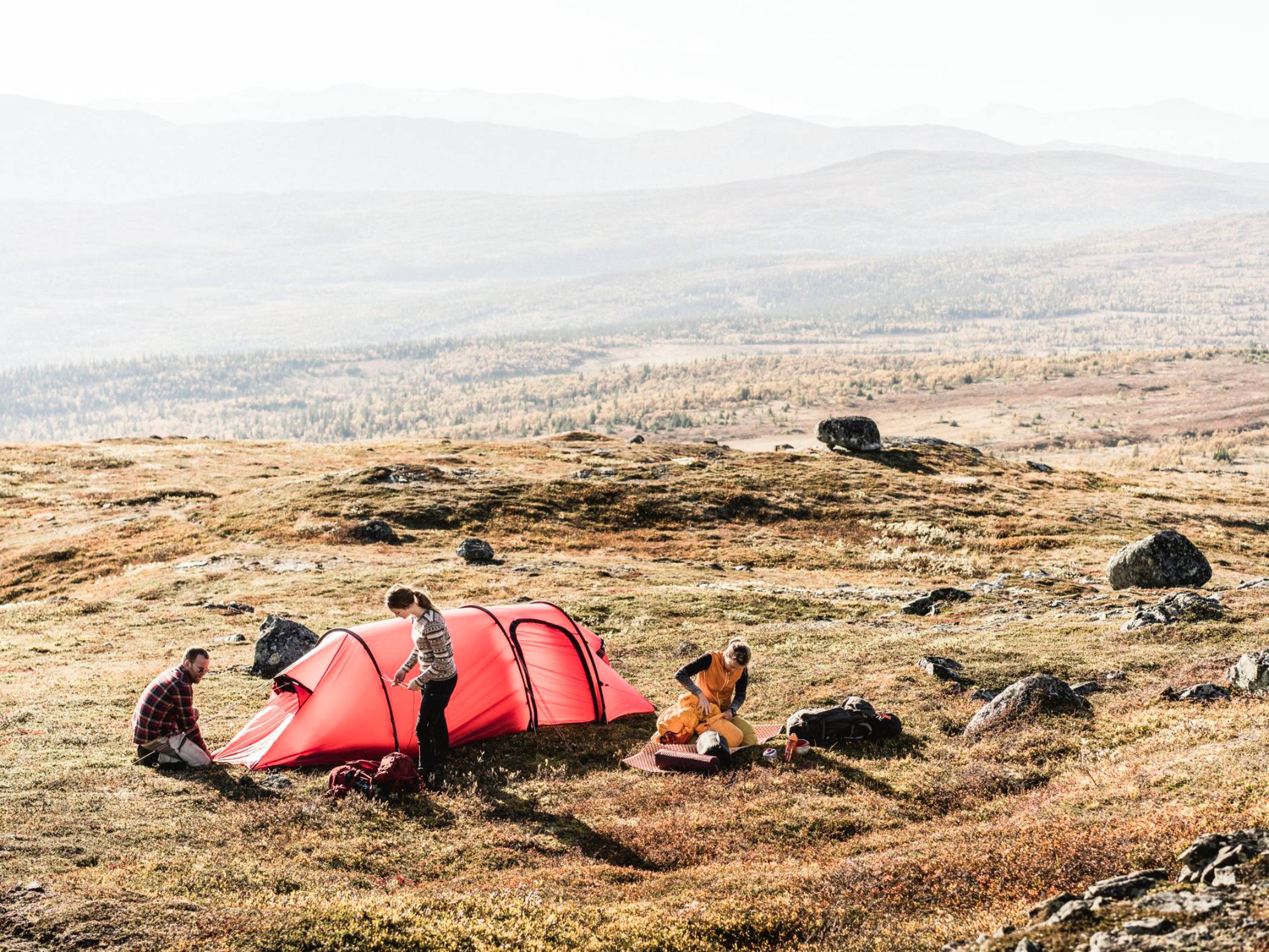Tent camp at Kebnekaise.